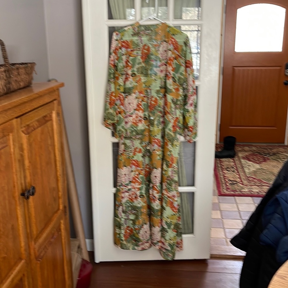 Anthropology bohemian cover-up long kimono.